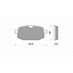 Τακάκια Daytona 36631 (FA169)(FD175) Τακάκια Daytona 36631 (FA169)(FD175)